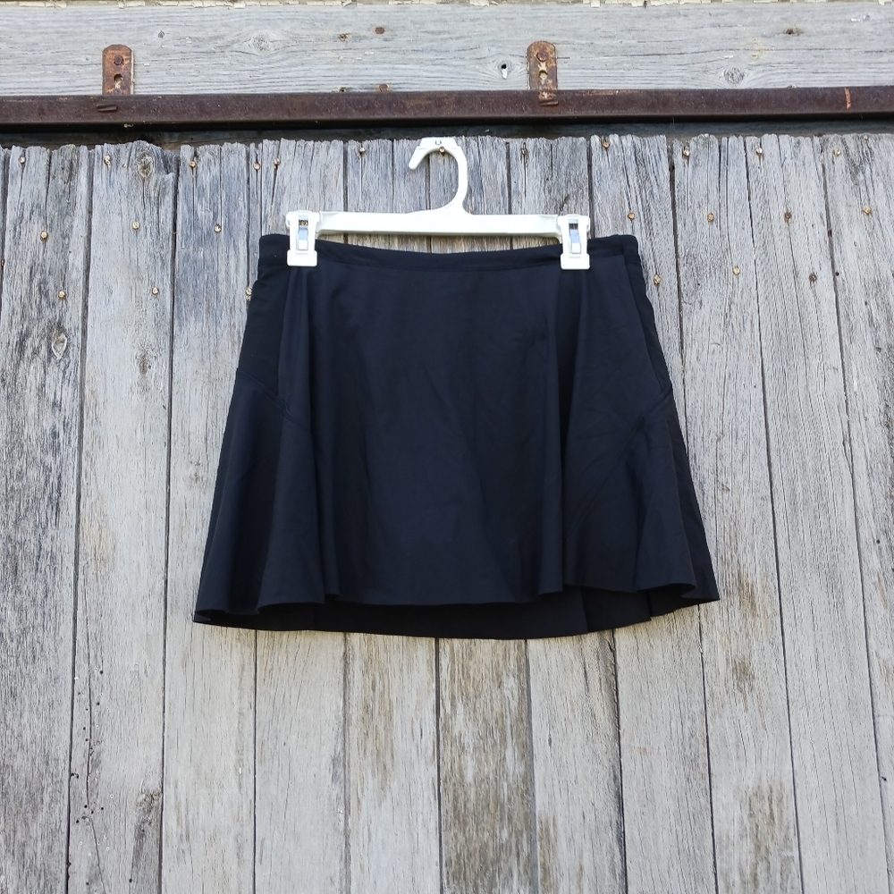 Athleta Womens Size‎ S Black Match Point Skort High Rise Athletic Skirt